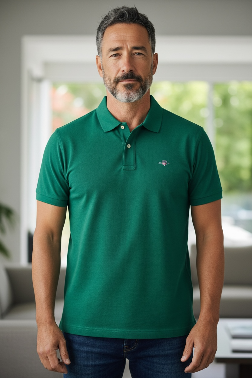 Image for GANT REG SHIELD SS PIQUE POLO | GANT | Morans Menswear