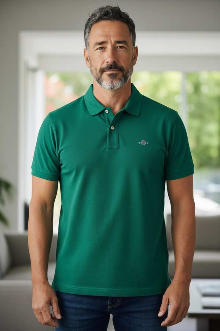 Image for GANT REG SHIELD SS PIQUE POLO | GANT | Morans Menswear