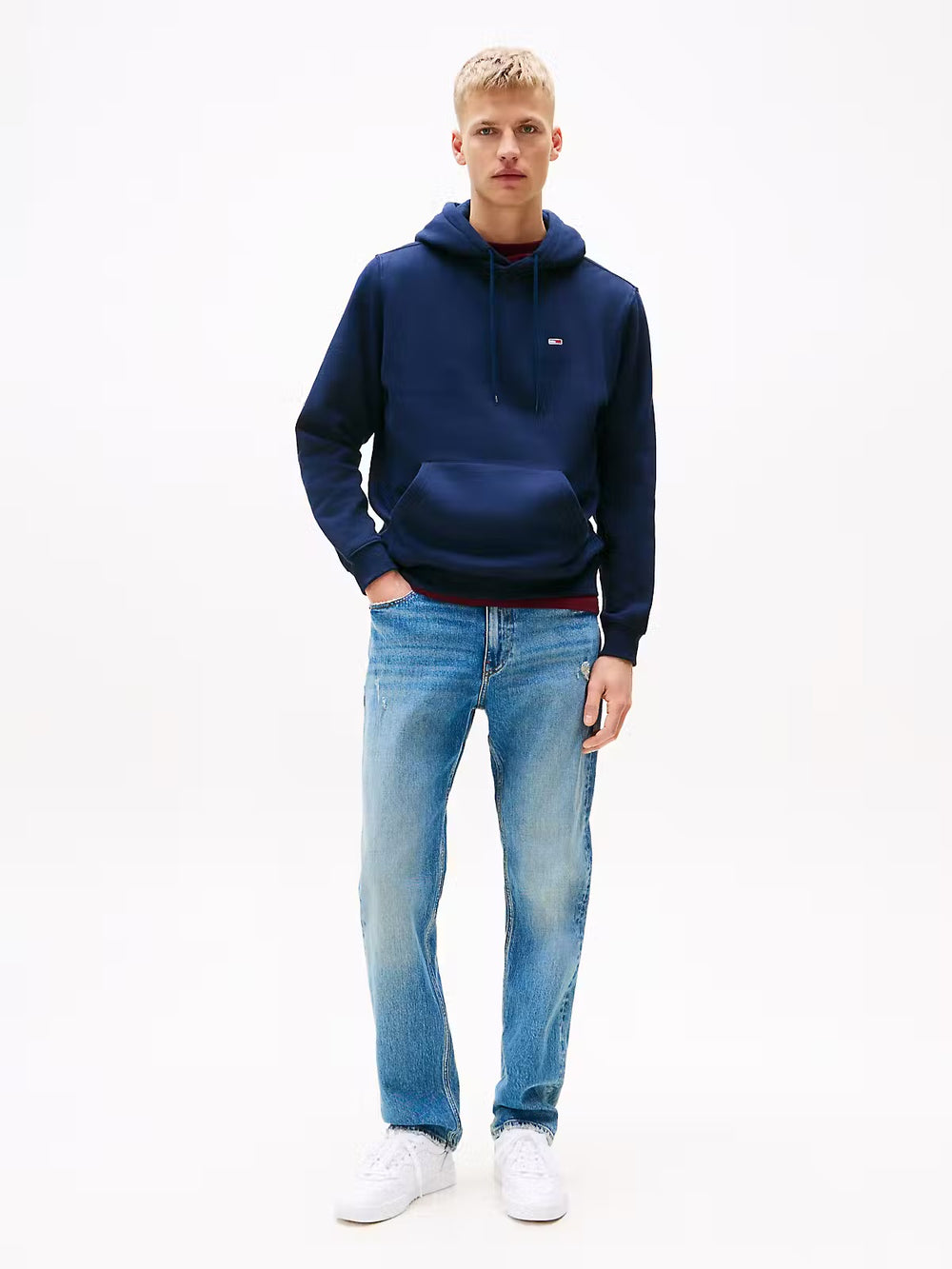 Image for TOMMY JEANS NAVY FLAG HOODY | Tommy JEANS | Morans Menswear