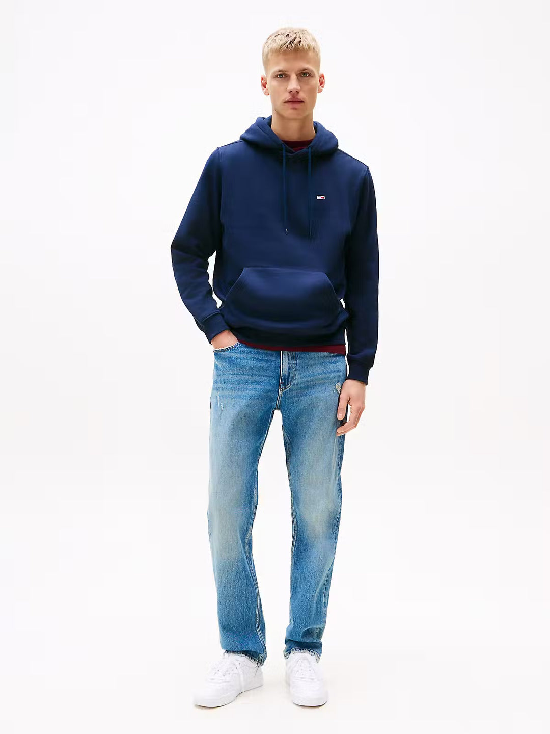 Image for TOMMY JEANS NAVY FLAG HOODY | Tommy JEANS | Morans Menswear