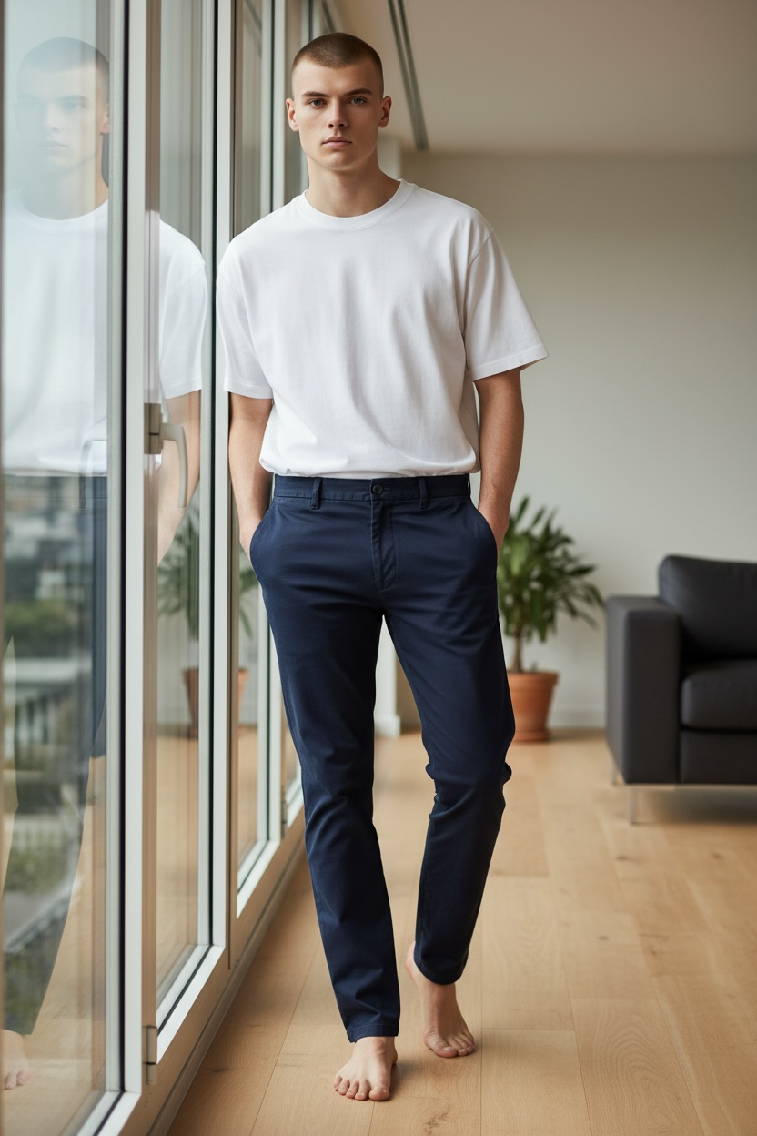 Image for NALA NAVY  SLIM FIT STRETCH CHINO | Nala | Morans Menswear