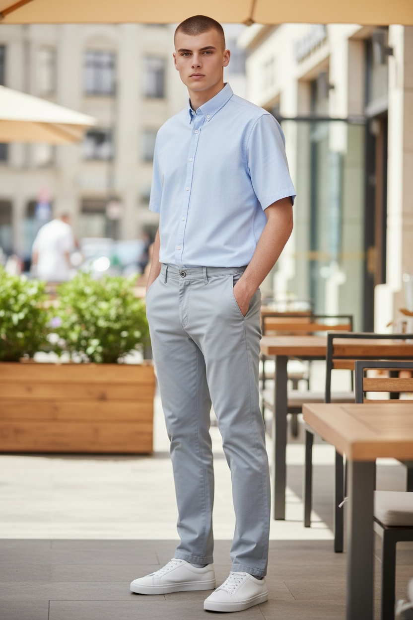 Image for NALA BOES GREY SLIM FIT CHINO | Nala | Morans Menswear