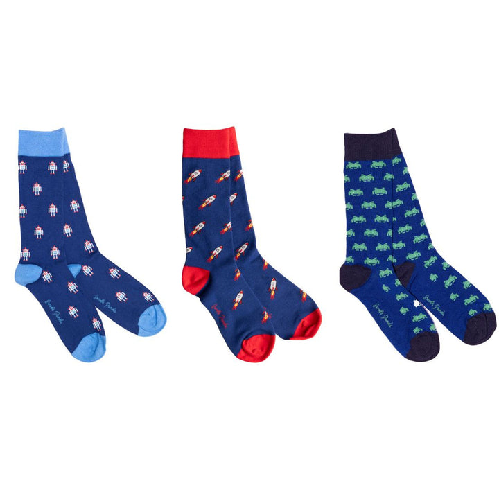 Image for SWOLE PANDA  OUTER SPACE 3 PACK SOCKS | Swole Panda Accessories | Morans Menswear