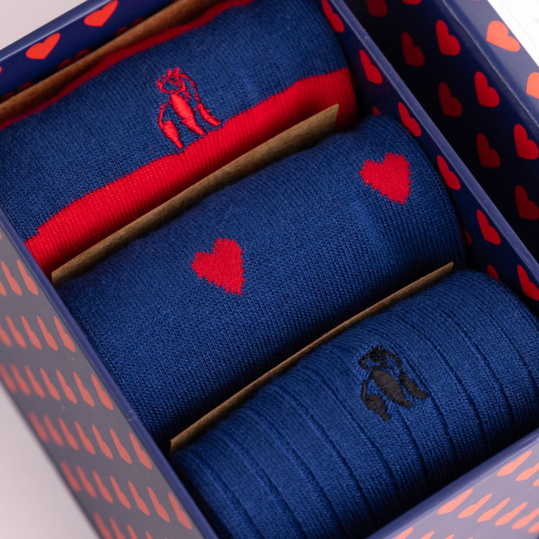 Image for SWOLE PANDA  HEART GIFT BOX 3 PACK SOCKS | Swole Panda Accessories | Morans Menswear