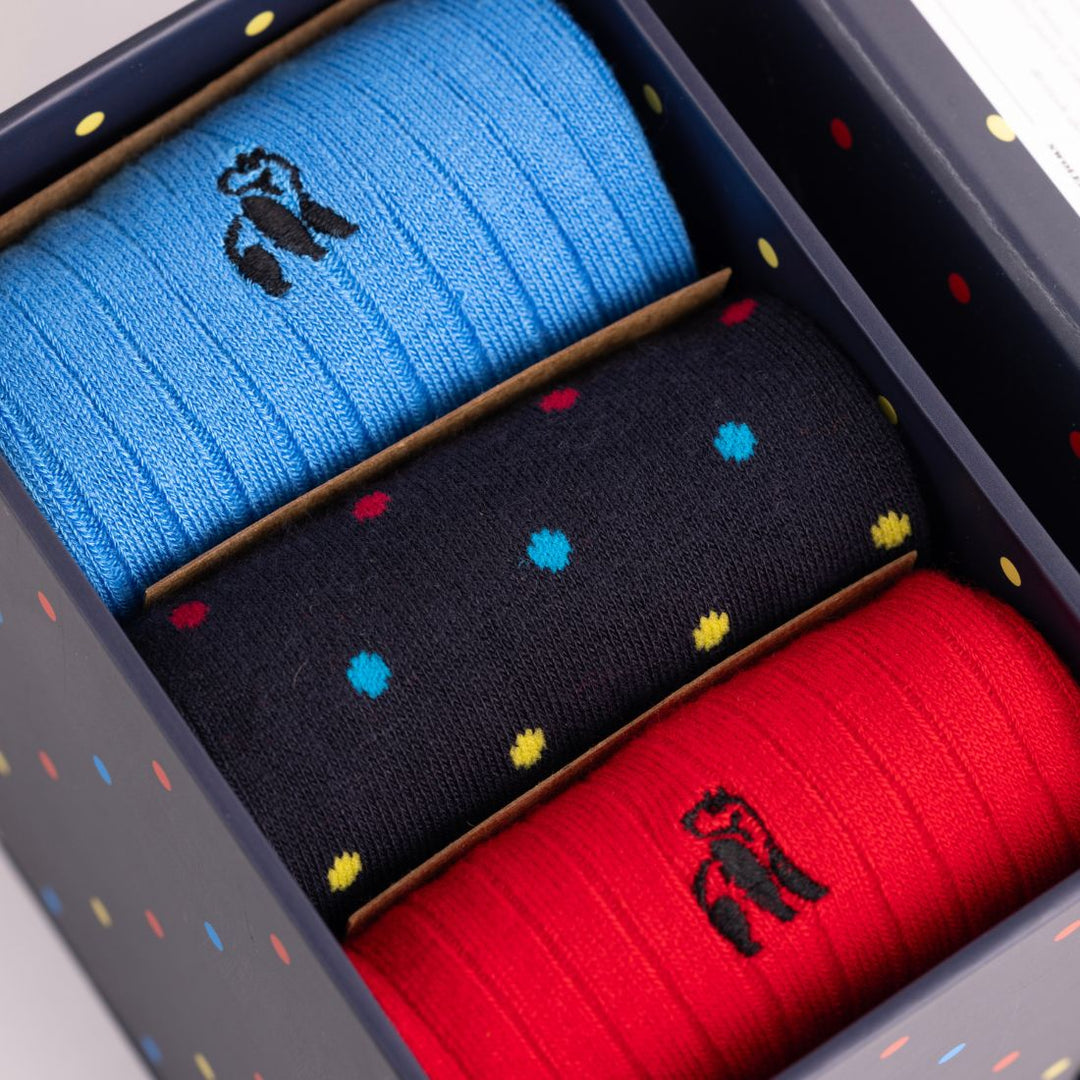 Image for SWOLE PANDA  SPOT GIFT BOX 3 SOCKS | Swole Panda Accessories | Morans Menswear