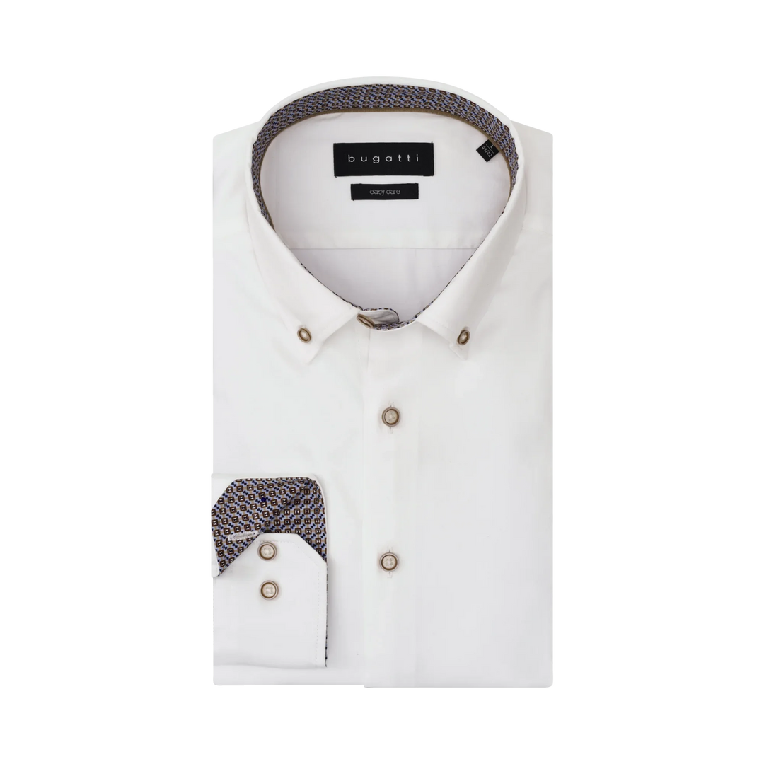 Image for BUGATTI WHITE SHIRT | Bugatti | Morans Menswear