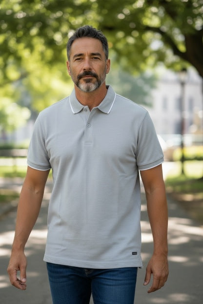 Image for 6TH SENSE FURROW TEAL POLO | 6th Sense | Morans Menswear