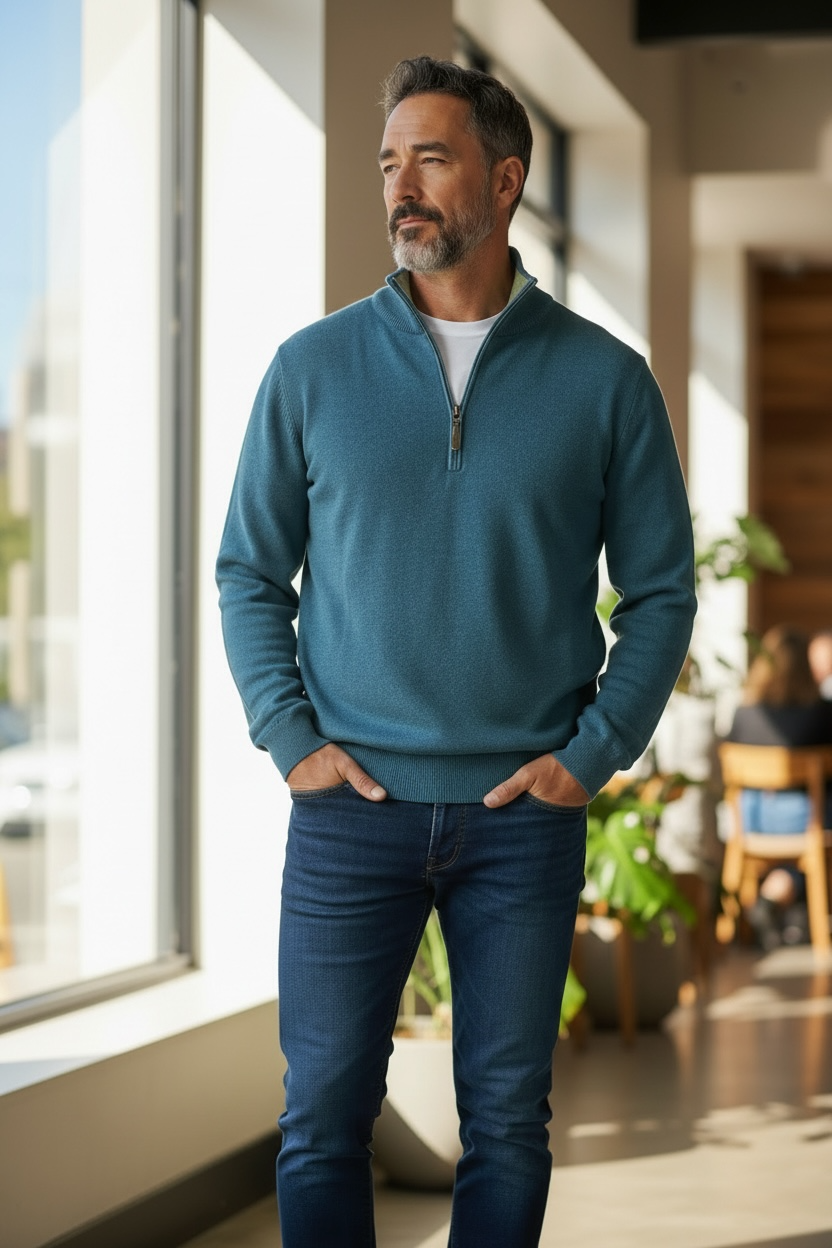 Image for 6TH SENSE HARRY 1/4 ZIP SWEATER | 6th Sense | Morans Menswear
