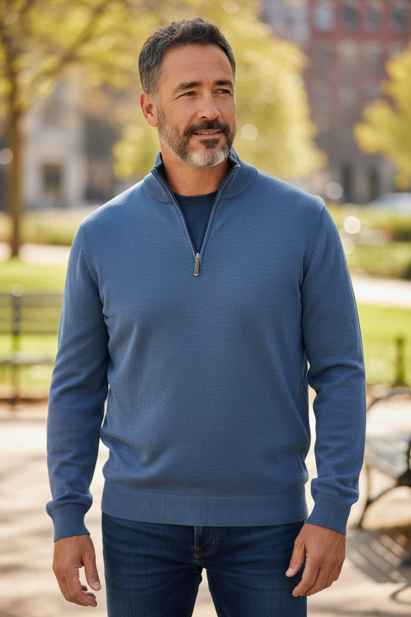 Image for 6TH SENSE HARRY 1/4 ZIP SWEATER | 6th Sense | Morans Menswear