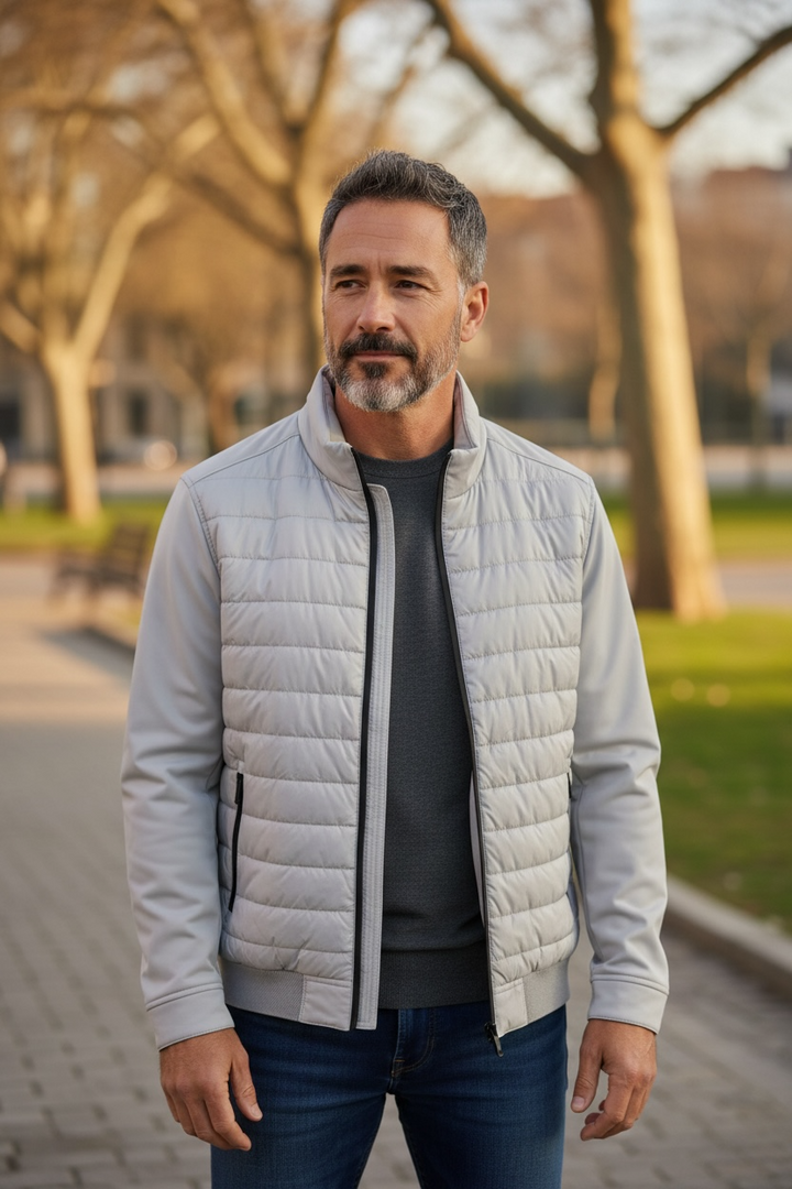 Image for BUGATTI LIGHT WEIGHT HYBRID STONE  JACKET | Bugatti | Morans Menswear