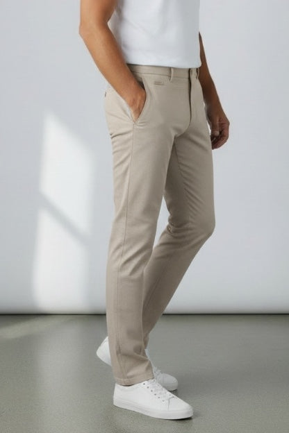 Image for BUGATTI LIGHT STONE TAPPERED CHINO | Bugatti | Morans Menswear