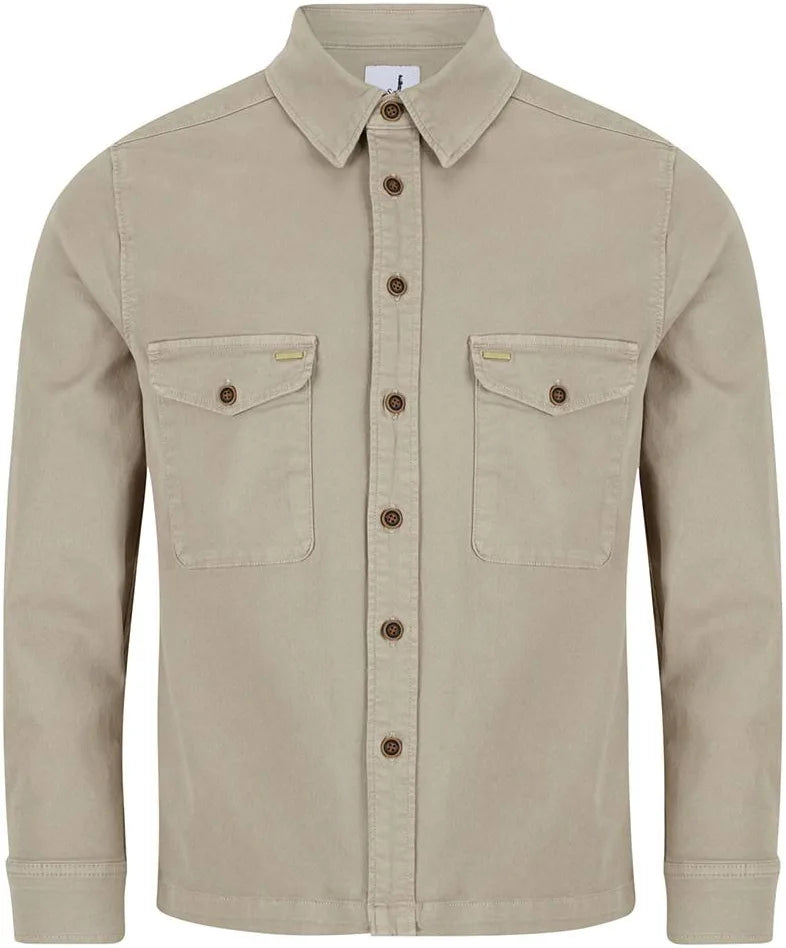 Image for 6TH SENSE DARK KHAKI OVERSHIRT | 6th Sense | Morans Menswear