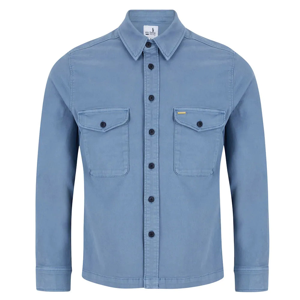 Image for 6TH SENSE BLUE GREY OVERSHIRT | 6th Sense | Morans Menswear