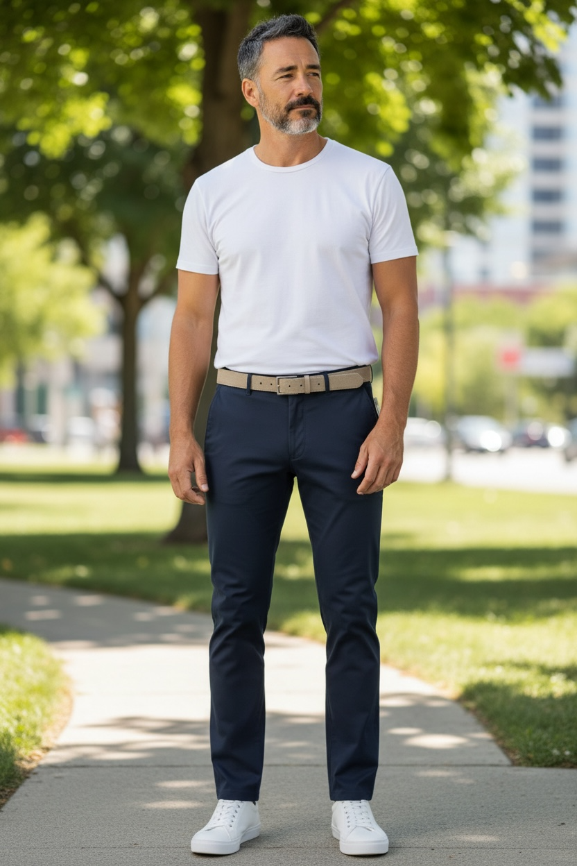 Image for BRUHL PARMA B NAVY CHINO | Bruhl Chinos | Morans Menswear