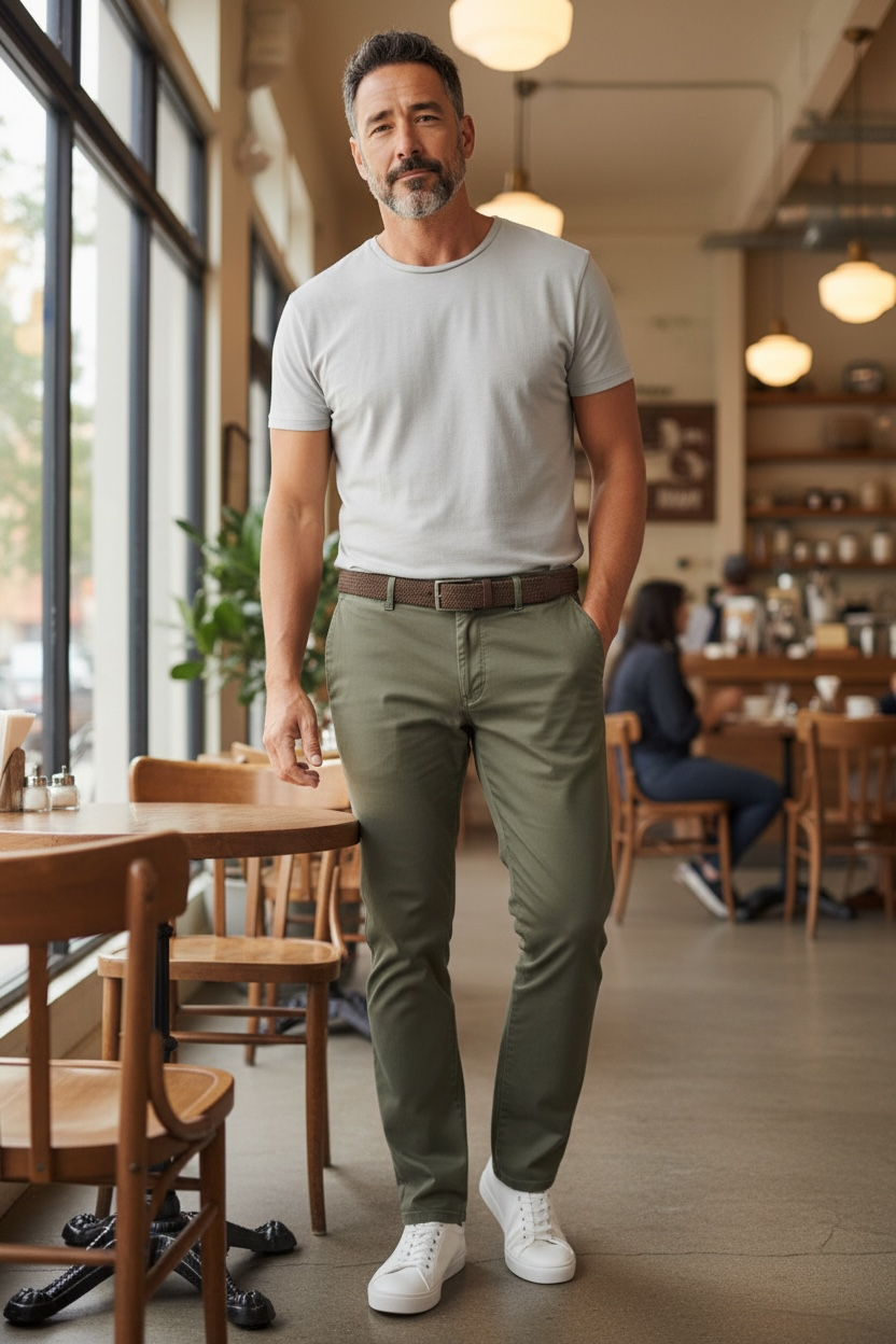 Image for BRUHL VENICE B GREEN CHINO | Bruhl Chinos | Morans Menswear