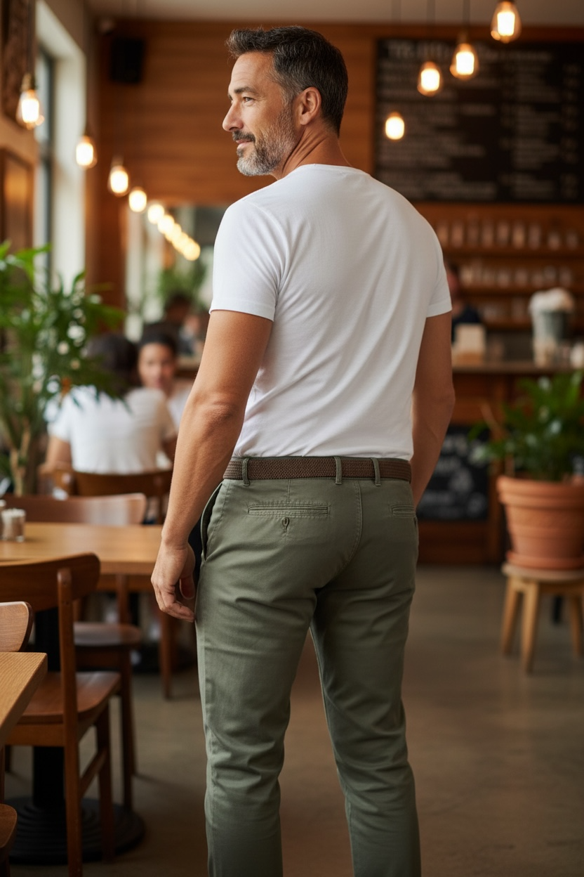 Image for BRUHL VENICE B GREEN CHINO | Bruhl Chinos | Morans Menswear