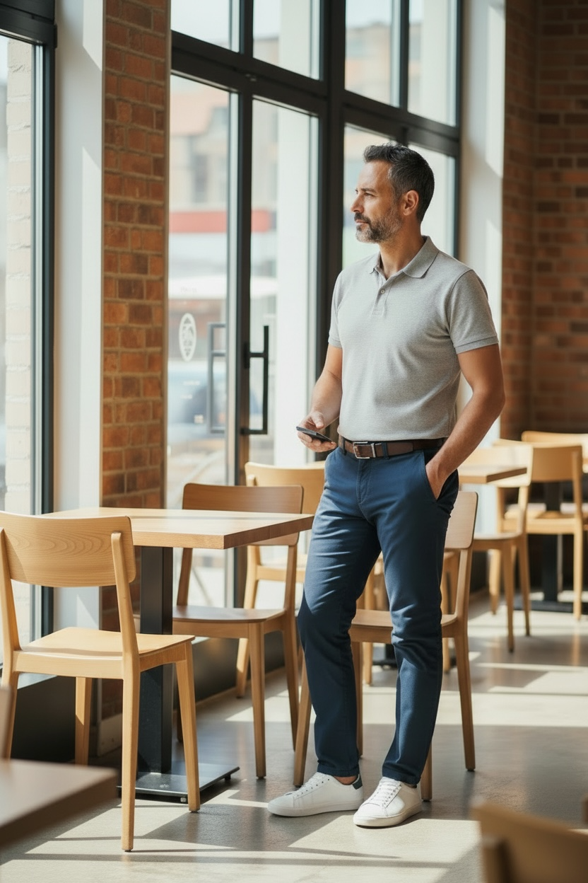 Image for BRUHL VENICE B NAVY BLUE STRETCH   CHINO | Bruhl Chinos | Morans Menswear