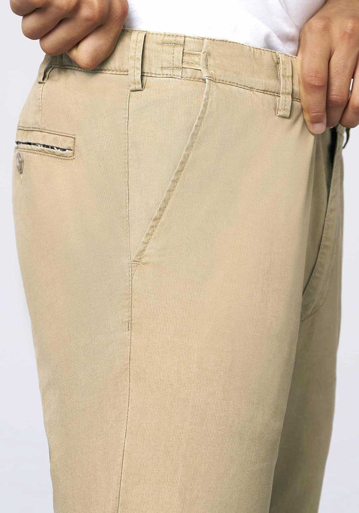 Image for MEYER OSLO  BEIGE STRETCH WAISTBAND  CHINO | Meyer Chinos | Morans Menswear