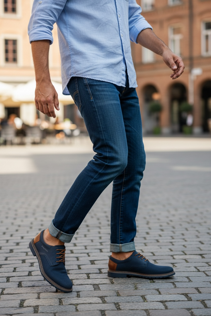 Image for BUGATTI CARION NAVY SHOE | Bugatti Footwear | Morans Menswear