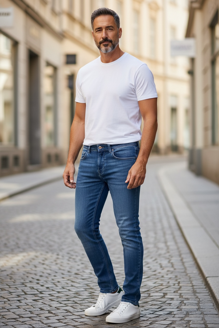 Image for BUGATTI CANDIANI MID WASH  JEANS | Bugatti | Morans Menswear