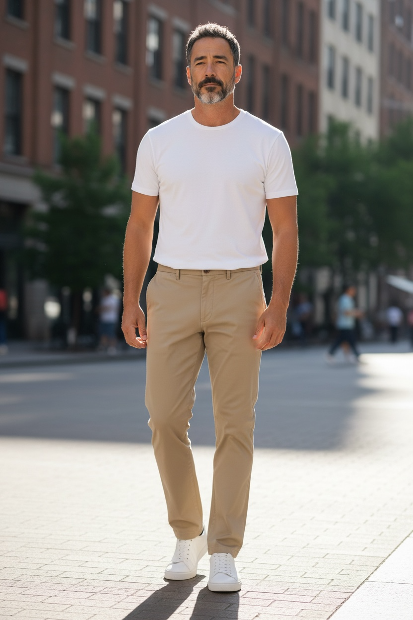 Image for BUGATTI STONE CHINO | Bugatti | Morans Menswear