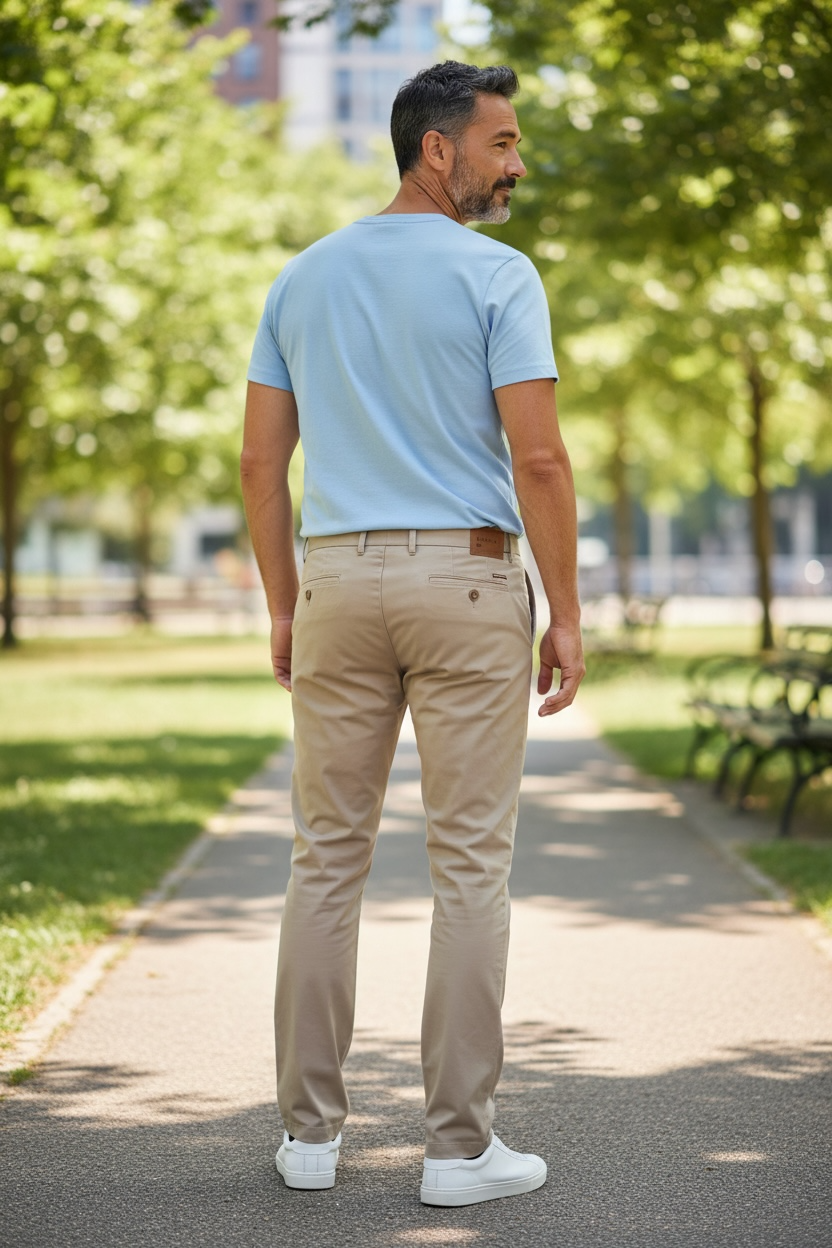 Image for BUGATTI STONE CHINO | Bugatti | Morans Menswear