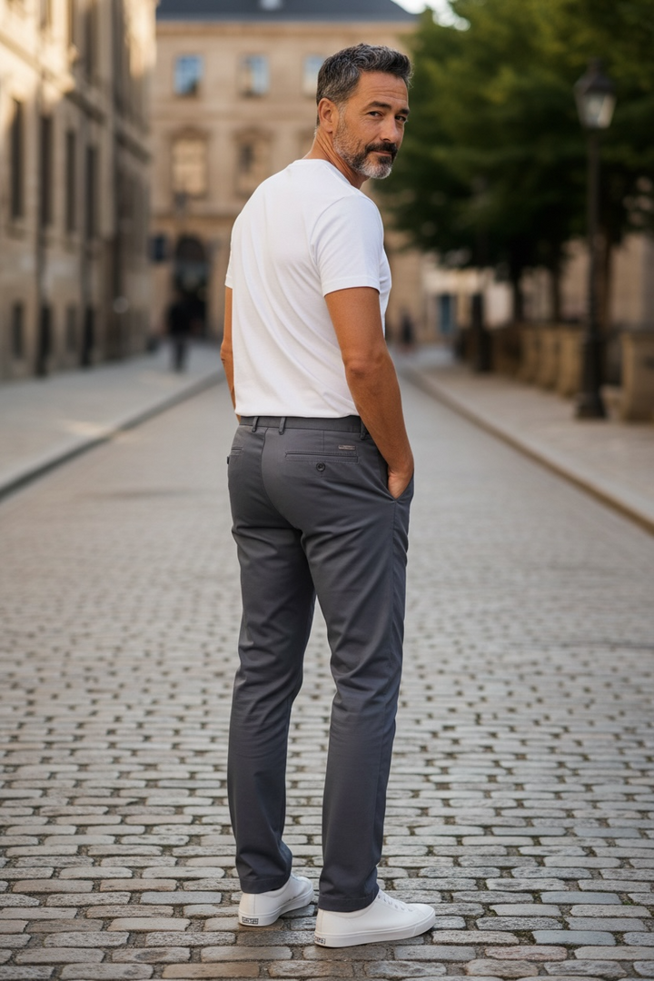 Image for BUGATTI GREY CHINOS | Bugatti | Morans Menswear