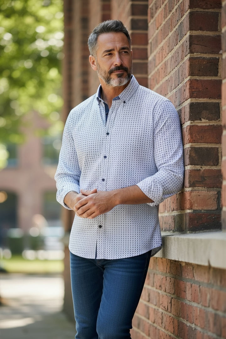 Image for CASA MODA COMFORT FIT  PRINT  SHIRT | Casa Moda | Morans Menswear