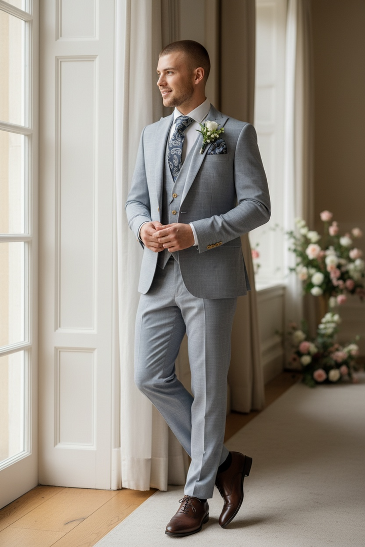 Image for TORRE ICE BLUE JACKET | TORRE SUITS | Morans Menswear