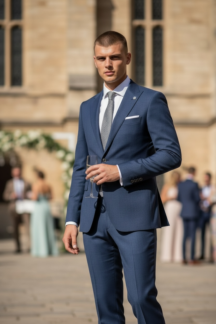 Image for REMUS MASSA LINEN NAVY JACKET | Remus Uomo | Morans Menswear