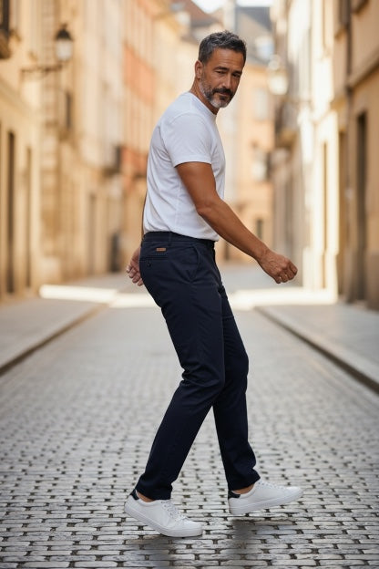 Image for BUGATTI FLEX NAVY CHINO | Bugatti | Morans Menswear