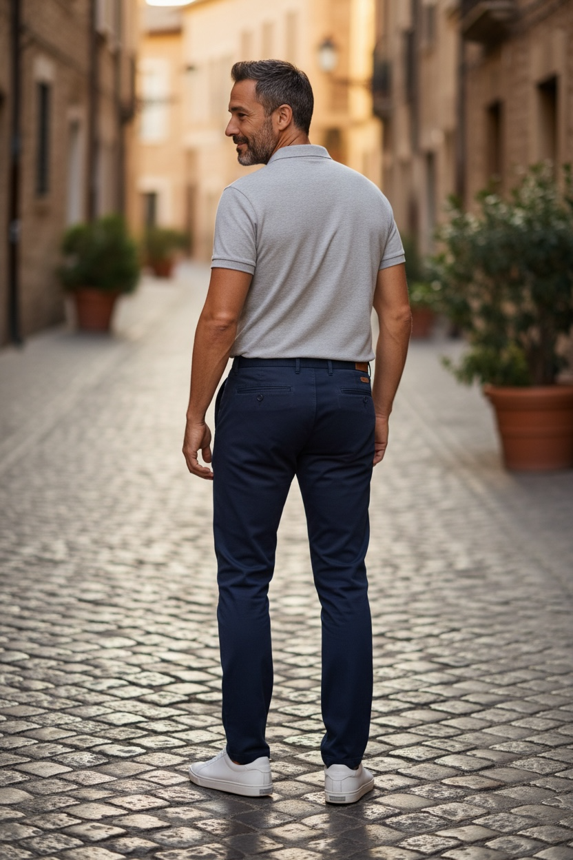 Image for BUGATTI FLEX NAVY CHINO | Bugatti | Morans Menswear