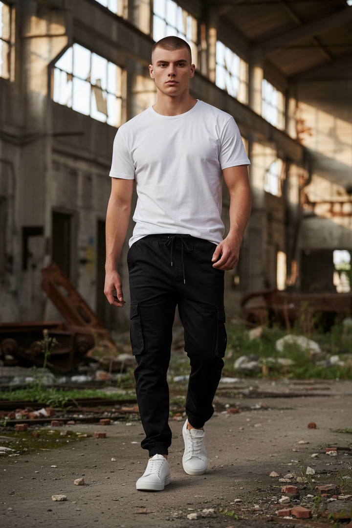 Image for RAW INDIGO BLACK CARGOS | Raw Indigo | Morans Menswear
