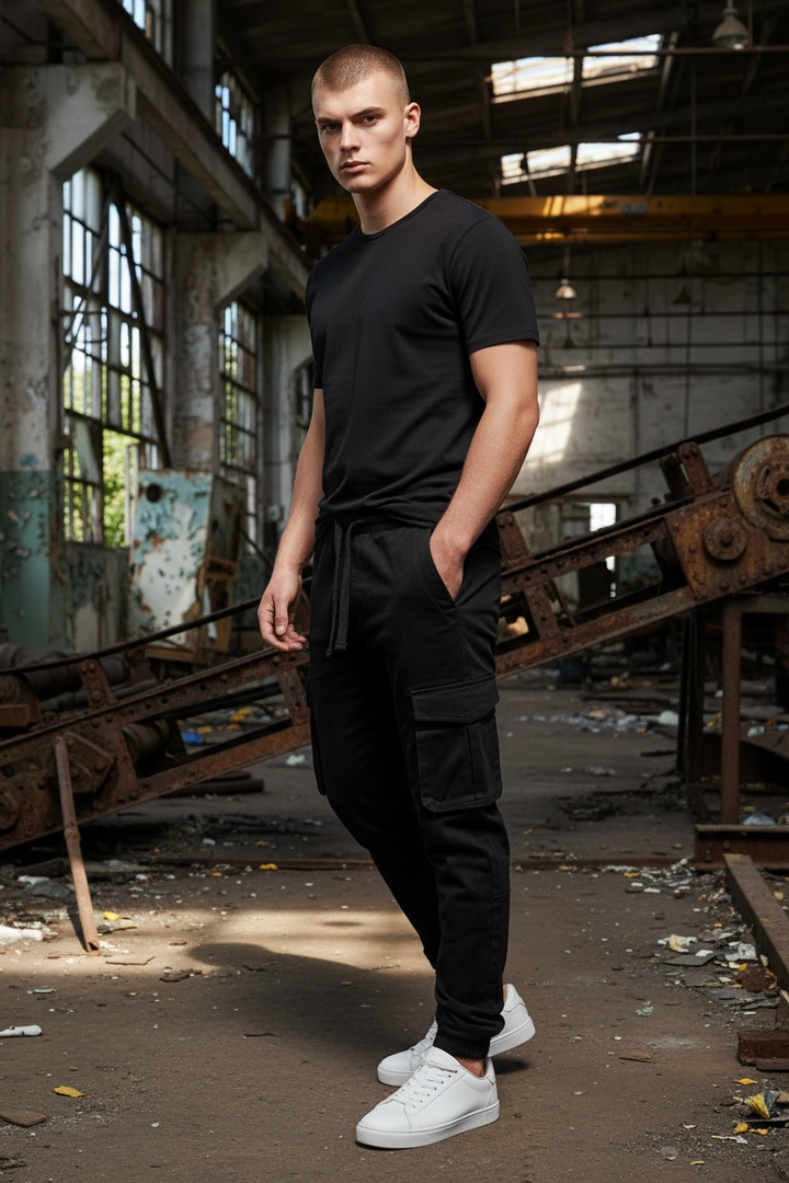 Image for RAW INDIGO BLACK CARGOS | Raw Indigo | Morans Menswear