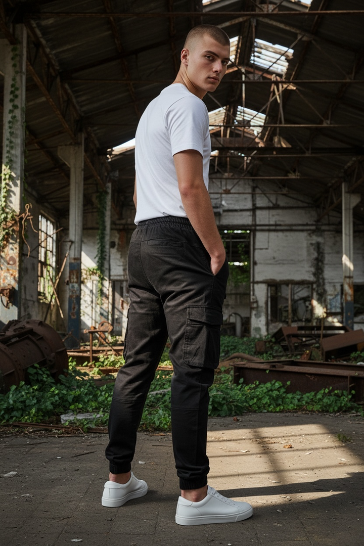Image for RAW INDIGO BLACK CARGOS | Raw Indigo | Morans Menswear
