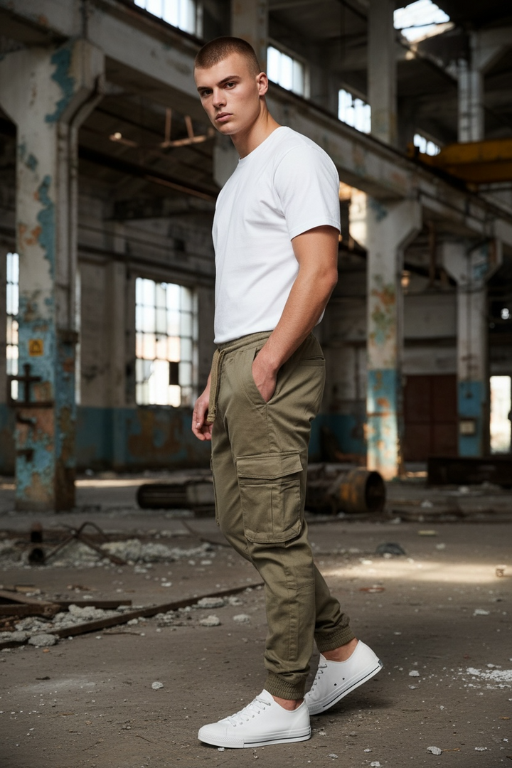 Image for RAW INDIGO BEIGE CARGOS | Raw Indigo | Morans Menswear