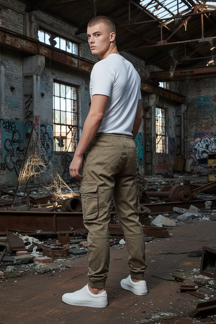 Image for RAW INDIGO BEIGE CARGOS | Raw Indigo | Morans Menswear