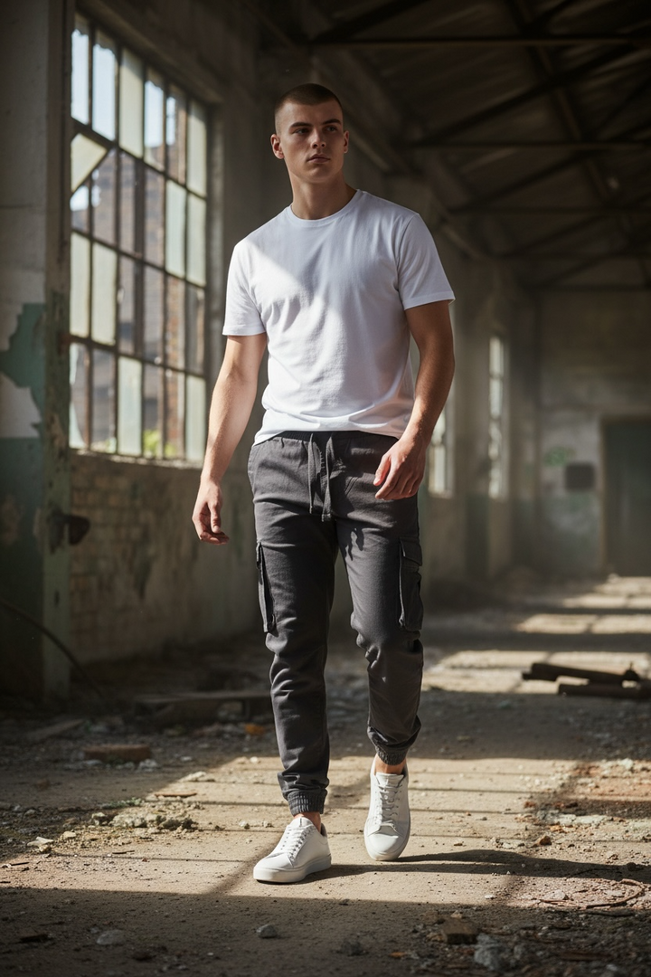 Image for RAW INDIGO GREY CARGOS | Raw Indigo | Morans Menswear