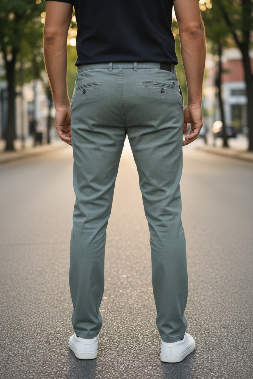 Image for BUGATTI FLEX MINT  GREY CHINO | Bugatti | Morans Menswear
