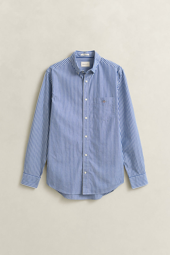 Image for GANT BLUE STRIPE SHIRT |  | Morans Menswear