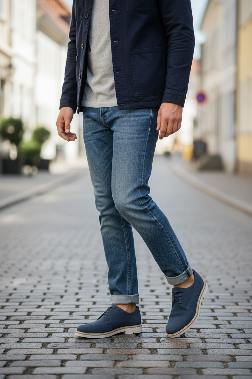 Image for ECCO SUEDE DERBY OMBRE SHOE | ECCO Shoes | Morans Menswear