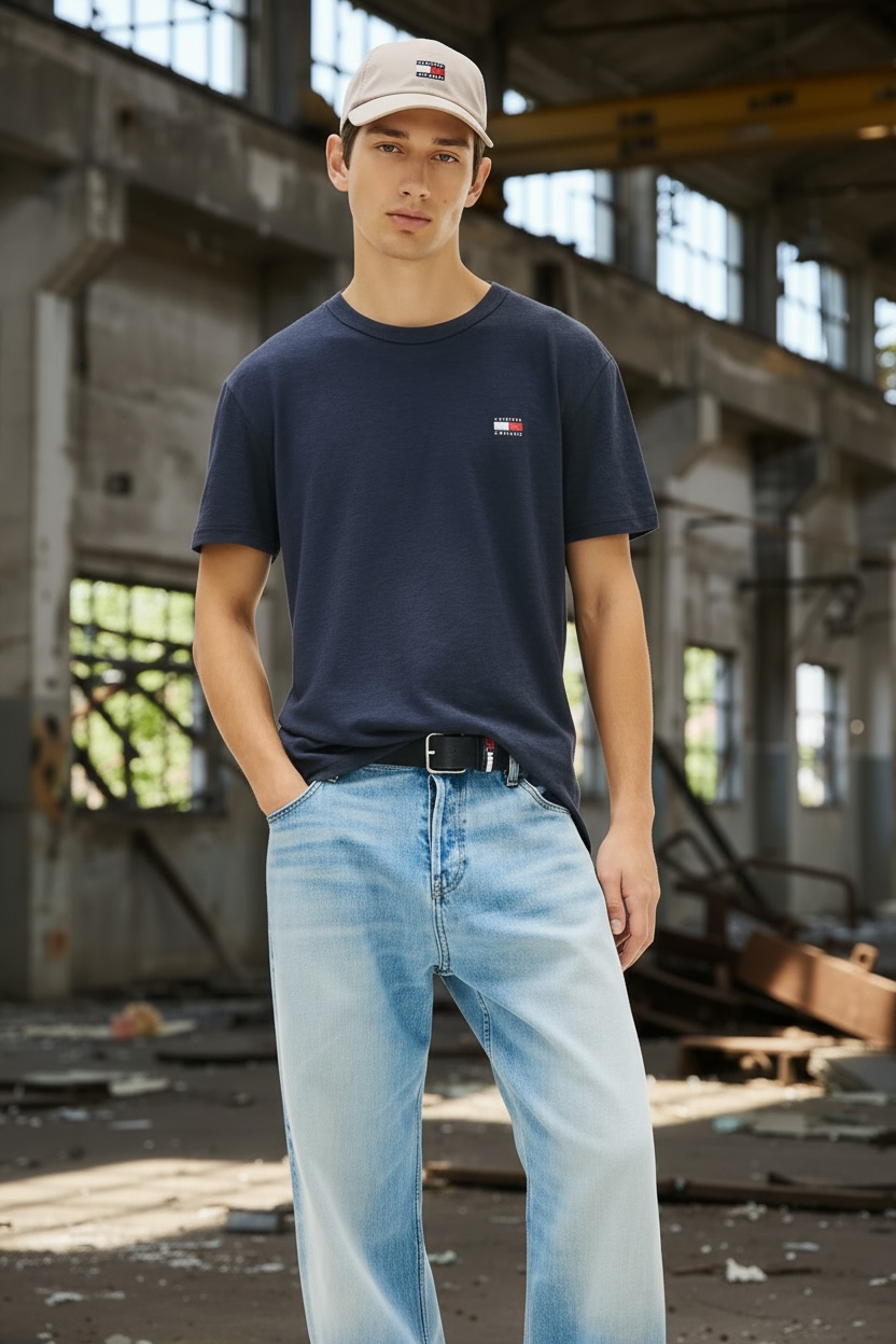 Image for TOMMY JEANS BADGE TEE | Tommy JEANS | Morans Menswear