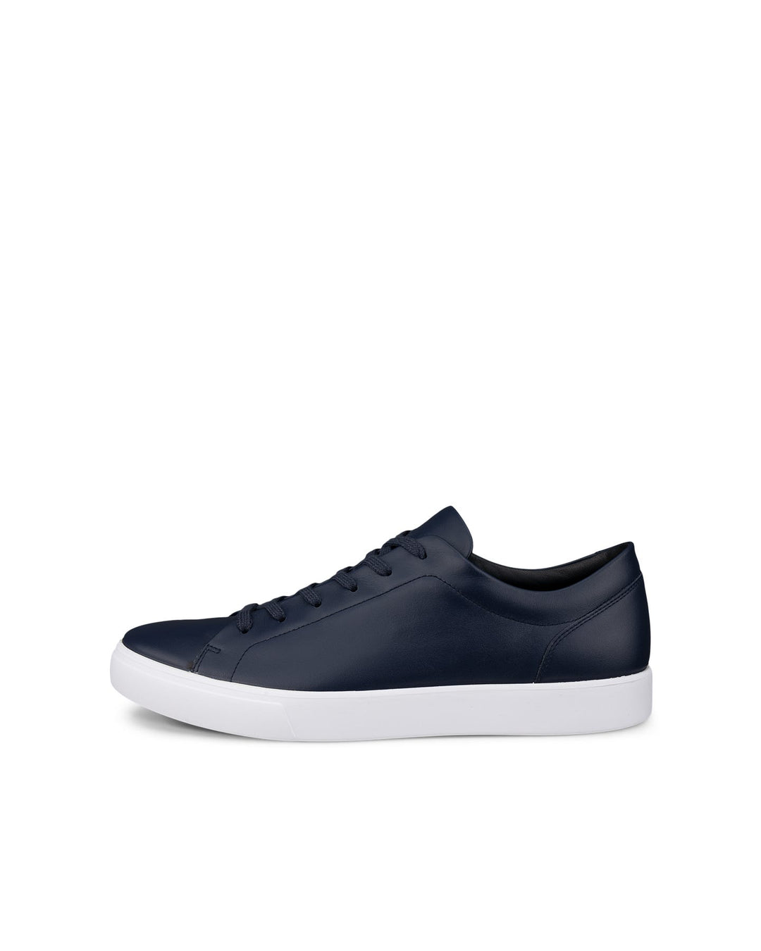 ECCCO marine lace-up sneaker with smooth upper and white sole