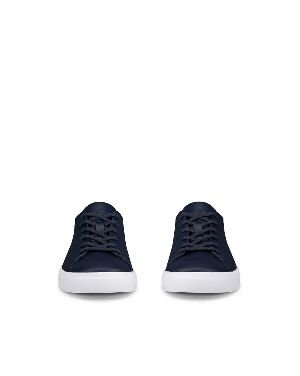 ECCCO Soft 10 marine lace-up shoe with white rubber sole