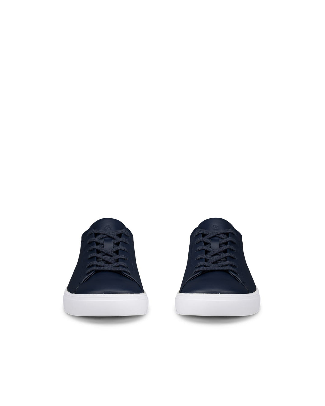 ECCCO Soft 10 marine lace-up shoe with white rubber sole