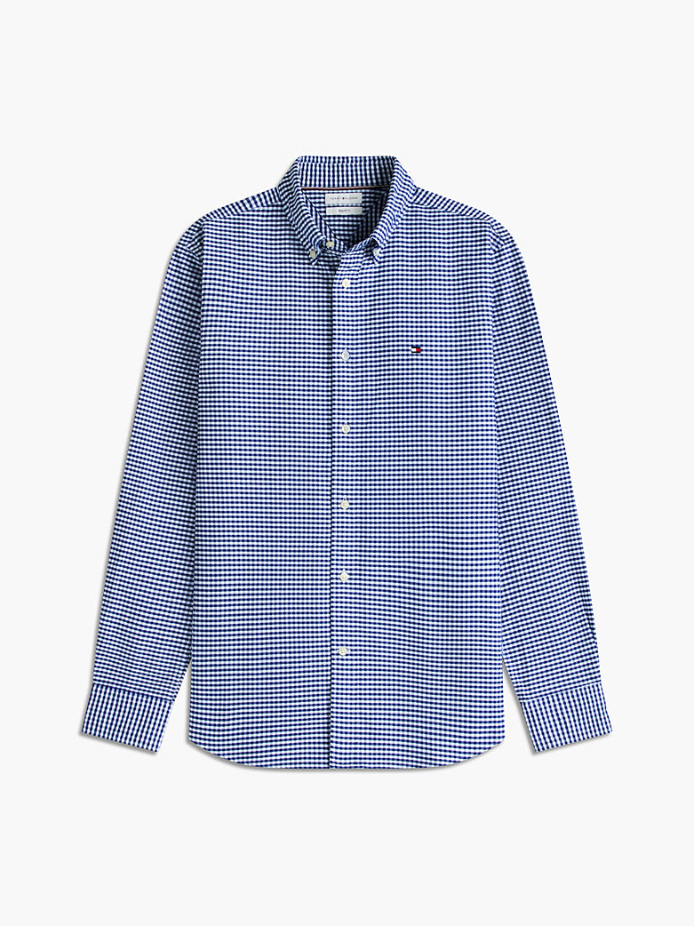 TOMMY HILFIGER BLUE HERTIAGE OXFORD GINGHAM SHIRT