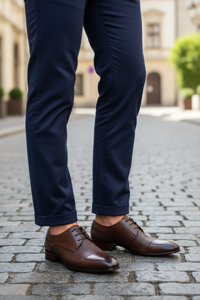 NINETY 78 BROWN LEATHER SHOE