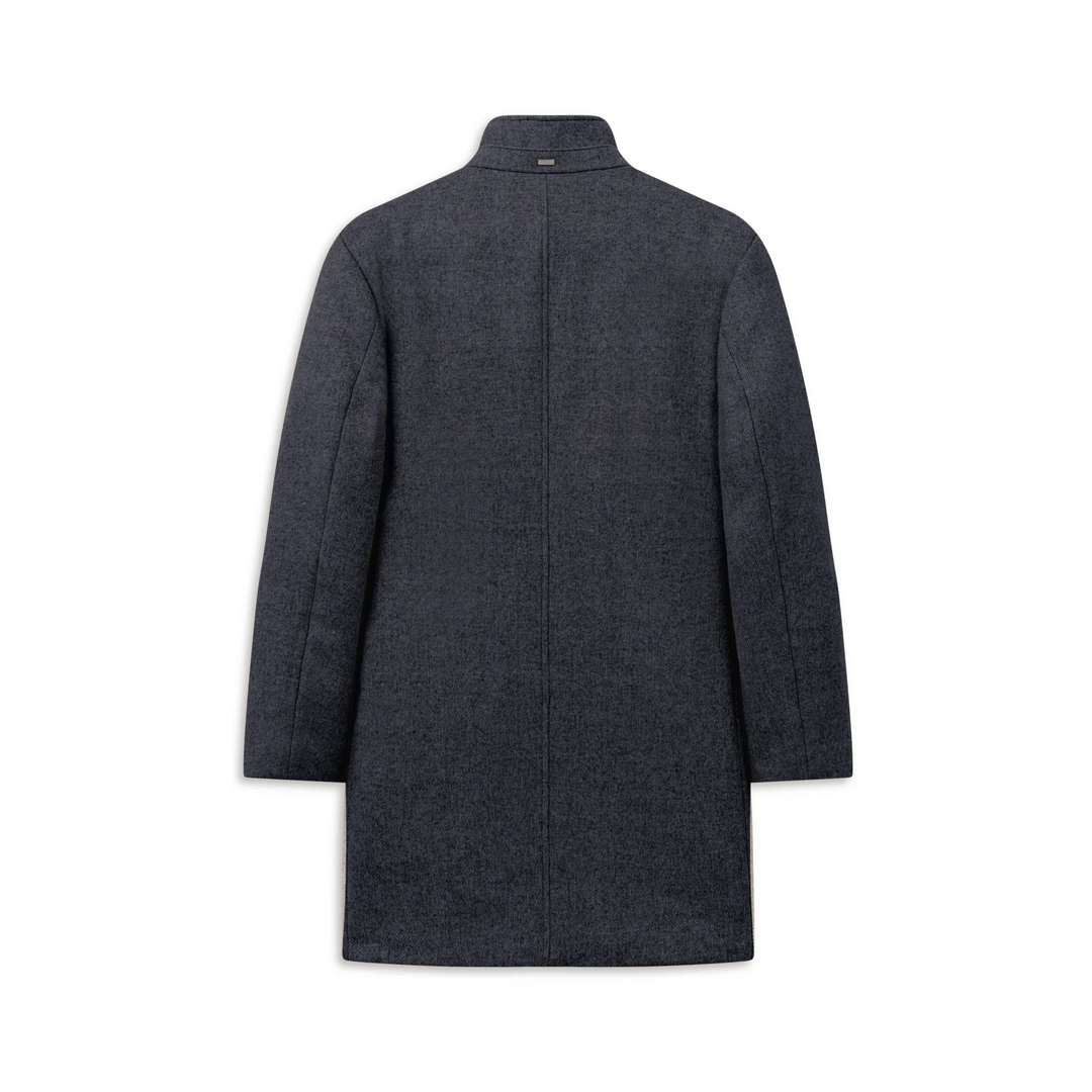 BUGATTI NAVY WOOL COAT