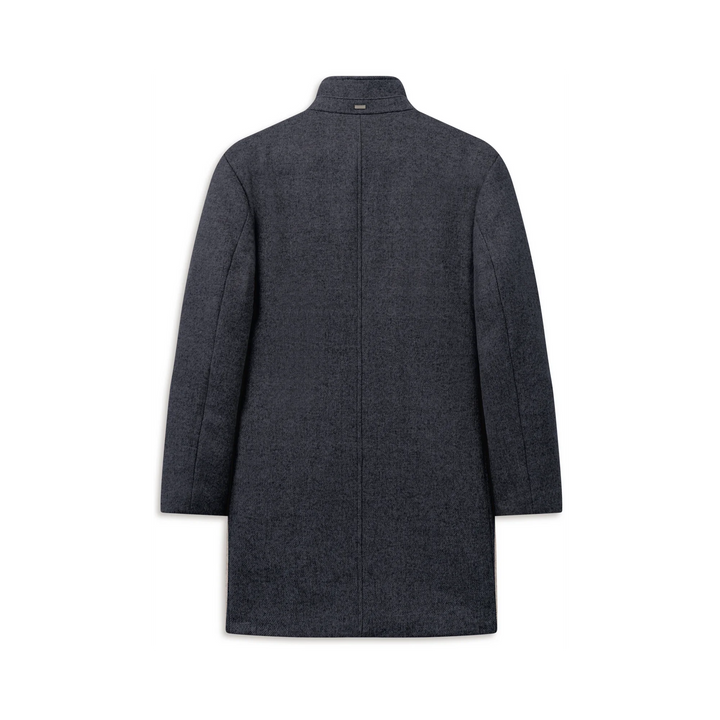 BUGATTI NAVY WOOL COAT
