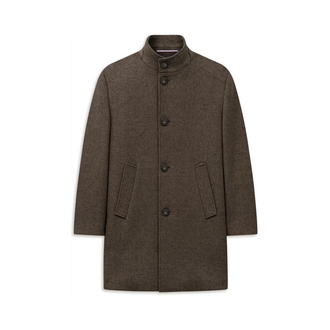 BUGATTI BROWN WOOL COAT